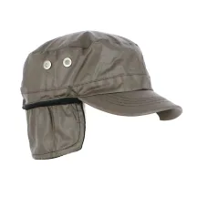 Brown Army Cap with Ear Flaps - Traclet Reference: 21386 | Chapellerie Traclet