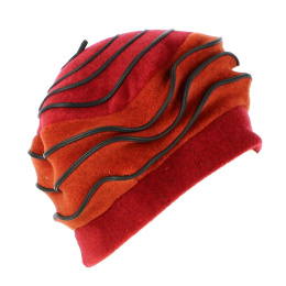 Women's Red/Rust Najac Polar Hat - Traclet