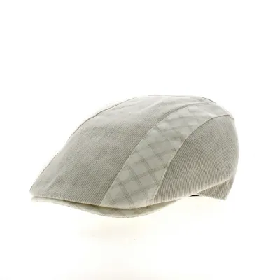 Greece Beige Linen Flat Cap - Traclet Reference: 21408 | Traclet Hat Shop