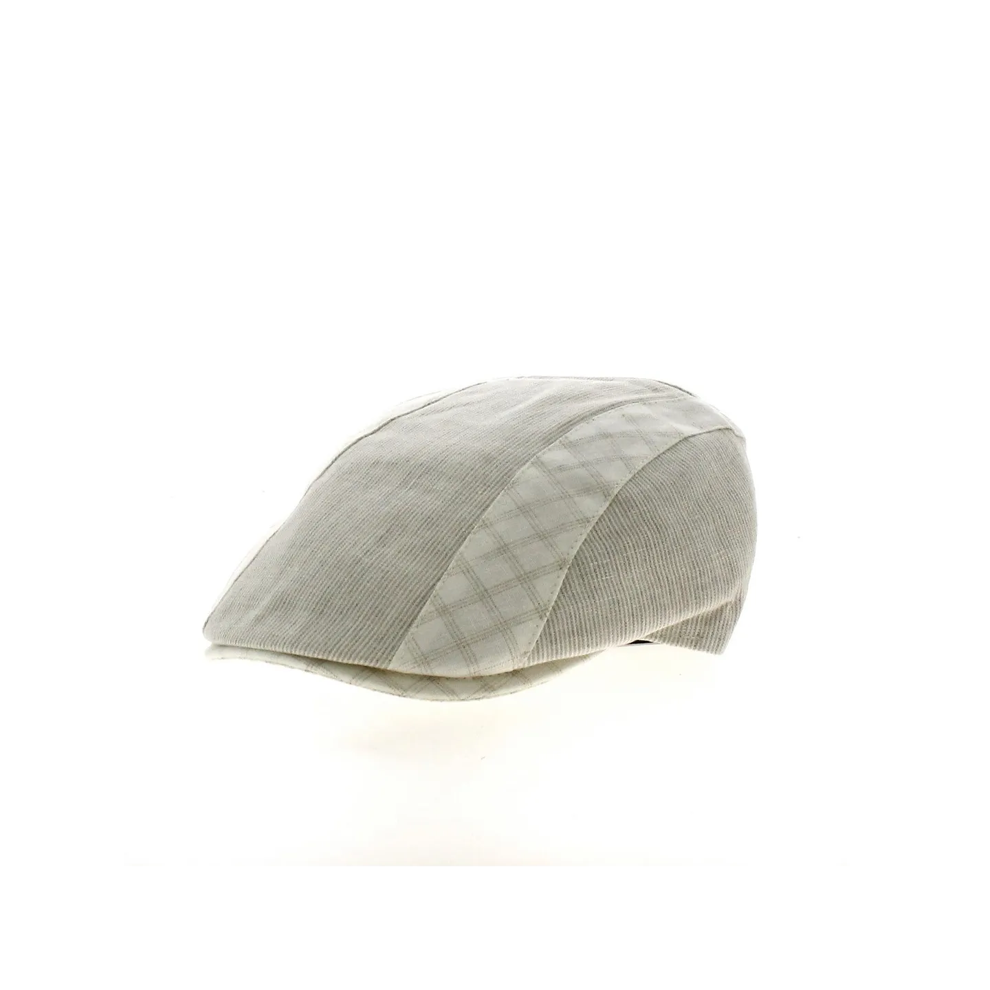 Greece Beige Linen Flat Cap - Traclet Reference: 21408 | Traclet Hat Shop