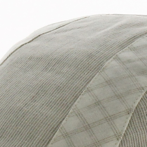 Casquette Plate Greece Beige Lin- Traclet
