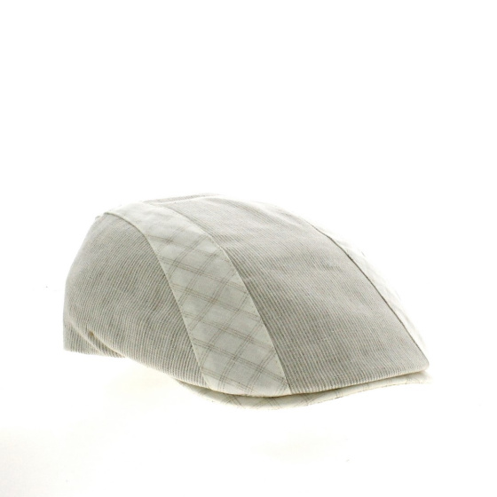 Greece Beige Linen Flat Cap - Traclet