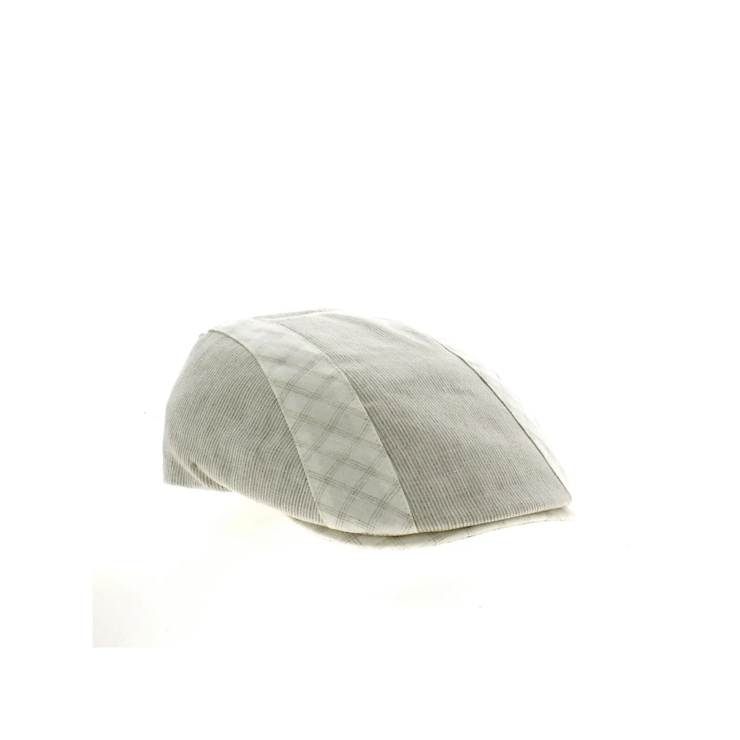 Greece Beige Linen Flat Cap - Traclet Reference: 21408 | Traclet Hat Shop