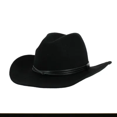 Black Wool Felt Cowboy Hat - Traclet Reference: 21381 | Traclet Hat Shop