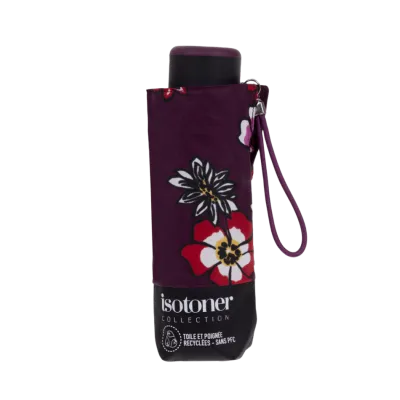 Mini Ultra Slim Pansy Flowers Umbrella - Isotoner