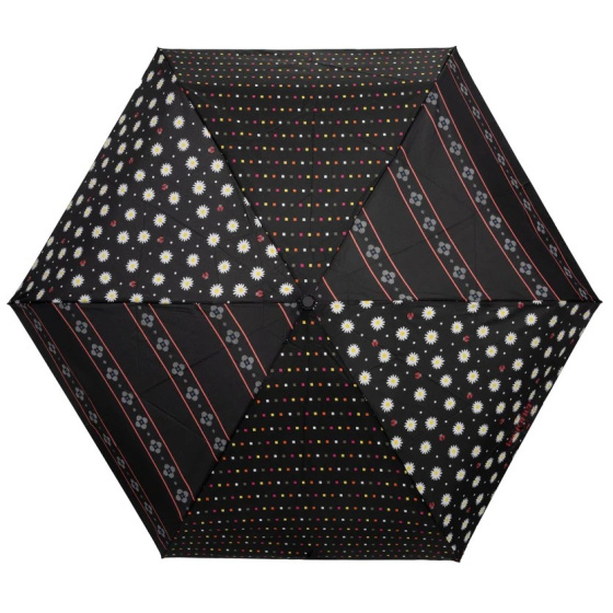 Parapluie Mini Ultra Slim Patchwork pâquerettes - Isotoner