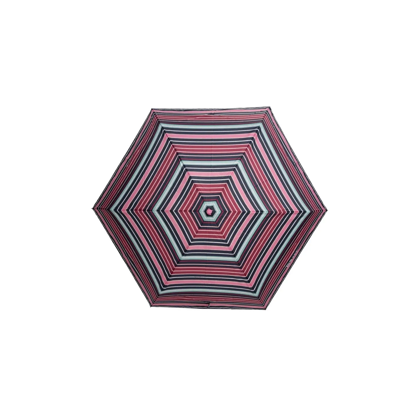 Mini Ultra Slim Umbrella Blush Stripe - Isotoner