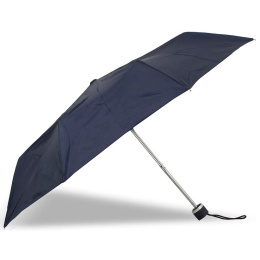Navy 3-Section Manual Opening Umbrella - Isotoner