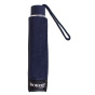 Navy 3-Section Manual Opening Umbrella - Isotoner