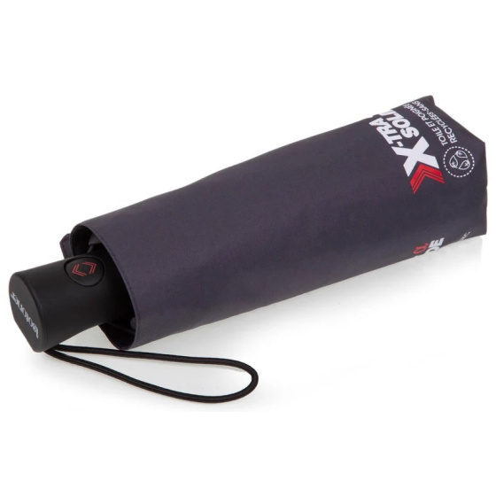 Mini Parapluie X-TRA Solide Automatique Gris liseré foncé - Isotoner Mini Parapluie X-TRA Solide Automatique Gris liseré foncé - Isotoner