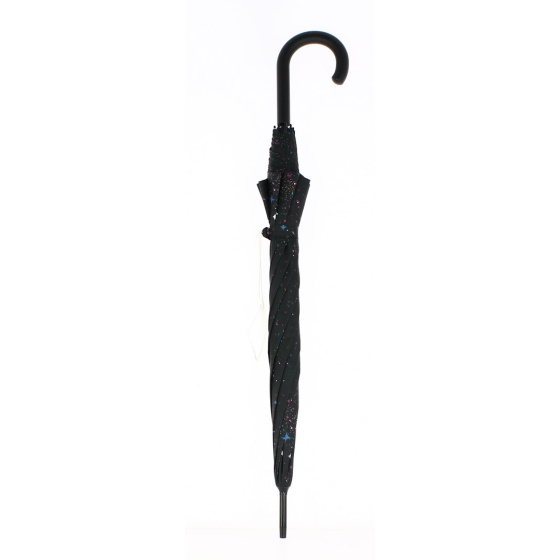 Long Rain Stick Umbrella with Stars Black - Esprit