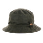 Brown Waterproof Cotton Bucket Hat Fontainebleau