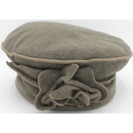 Fleece Beret with Coimbra Bow - Traclet