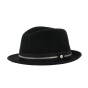 Black Wool Felt Player ZIP Hat - Fléchet