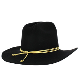 Black Wool Confederate Officer Hat