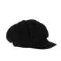 Black Velvet Newsboy Cap - Traclet