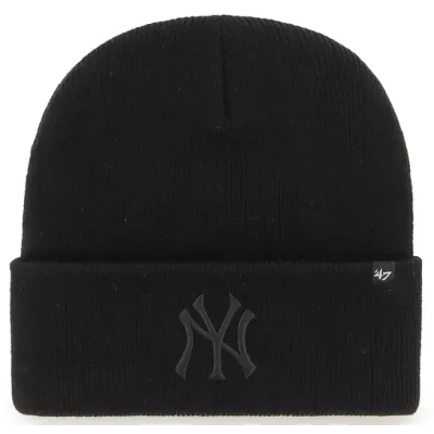 MLB NY Yankees Black Acrylic Beanie - 47 Brand Reference: 21500| Chapellerie Traclet