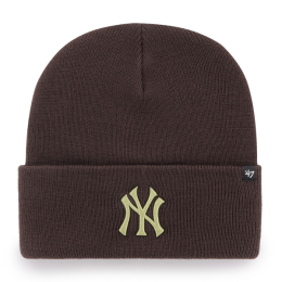 MLB NY Yankees Brown Acrylic Beanie - 47 Brand