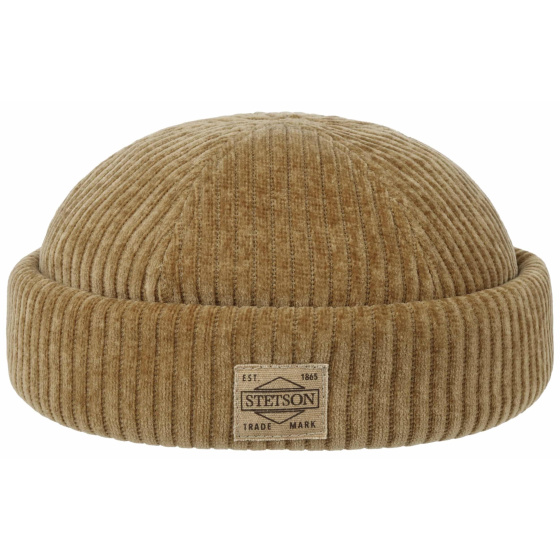 Camel Velvet Effect Beanie - Stetson