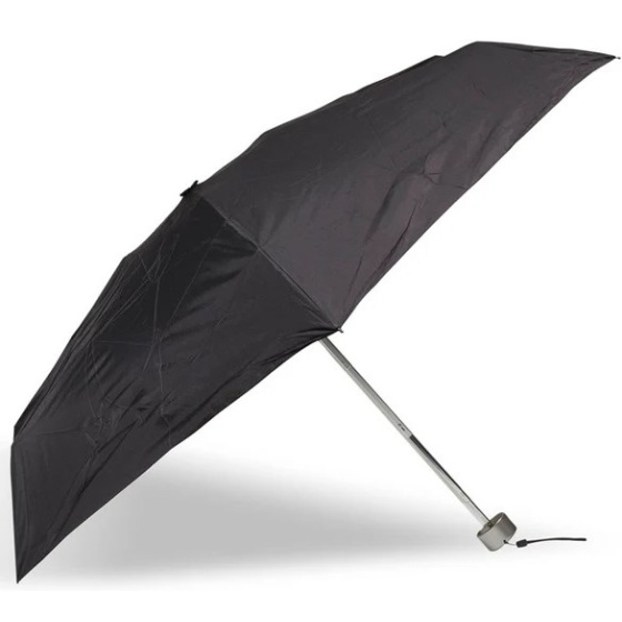 5-Section X-TRA Strong Black Umbrella with Manual Opening