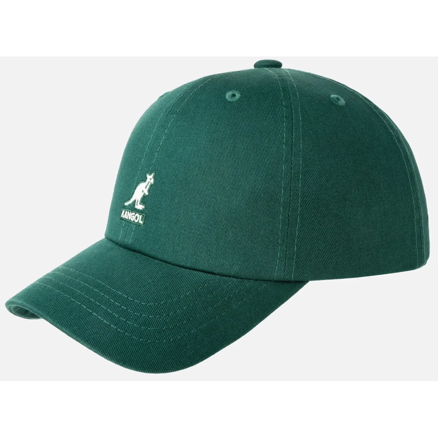 Casquette Washed Baseball Coton Verte - Kangol