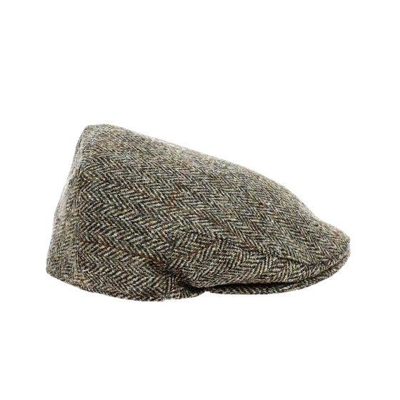 Casquette plate BALMOLAR HARRIS Tweed Marron - Christys'London
