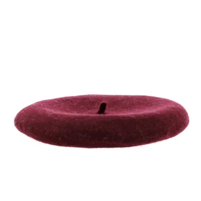 Burgundy Wool Beret - Traclet Reference: 21518 | Traclet Hat Shop