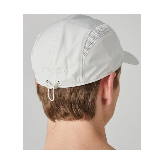 5 Panel Beige Strapback Cap - Tilley