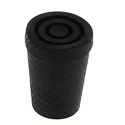 Embout canne - Caoutchouc noir 16mm pour canne en métal