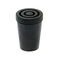 Walking stick tip - Black rubber 16mm for metal walking stick