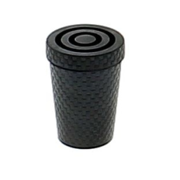 Embout canne - Caoutchouc noir 16mm pour canne en métal