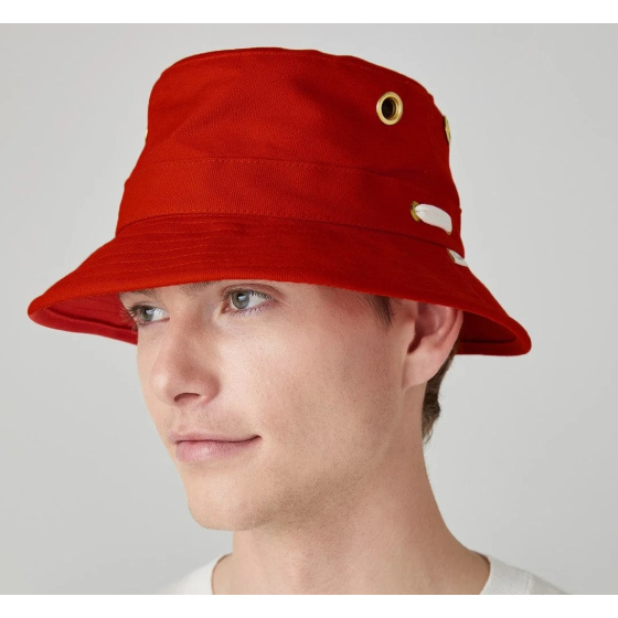 T1 Bucket Red UPF 50+ Bucket Hat - Tilley