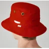 Bob-Chapeau T1 Bucket Rouge  UPF 50+ - Tilley  référence 21543 chapellerie traclet