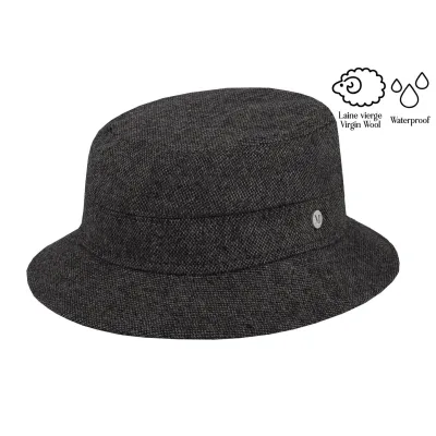 Chapeau Bob Tweed Glasgow Gris - Flechet Traclet