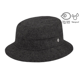 Grey Glasgow Tweed Bucket Hat - Flechet Traclet