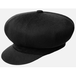 Kangol Tropic Spitfire Black Newsboy Cap