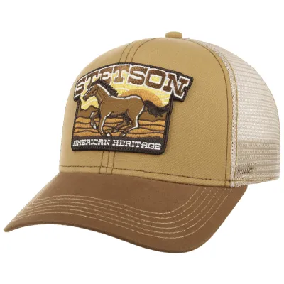 Casquette Baseball Trucker Mustang Beige - Stetson
