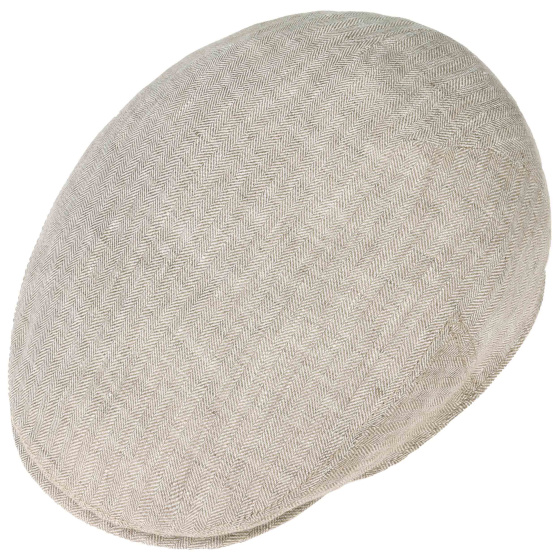 Kent Modesto Flat Cap Beige Linen UPF 40+ - Stetson