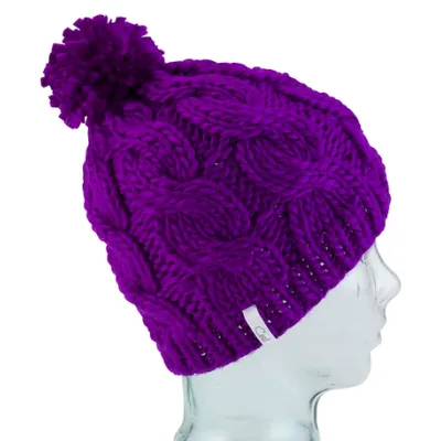 The Rosa Purple Beanie - Coal Reference: 8805 | Traclet Hat Shop