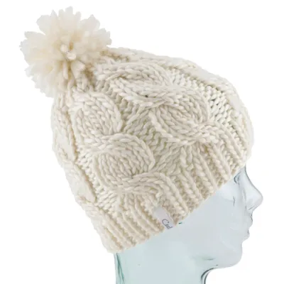 The Rosa Cream Beanie - Coal Reference: 4087 | Traclet Hat Shop