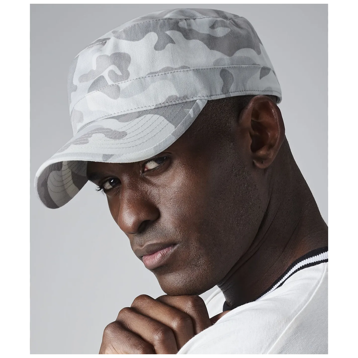 Grey Camouflage Cuban Cap - Traclet  Reference: 21611| Traclet Hat Shop