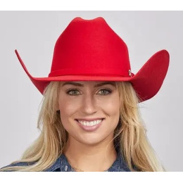 Red Wool Felt Western Cattleman Hat - American Hat Makers