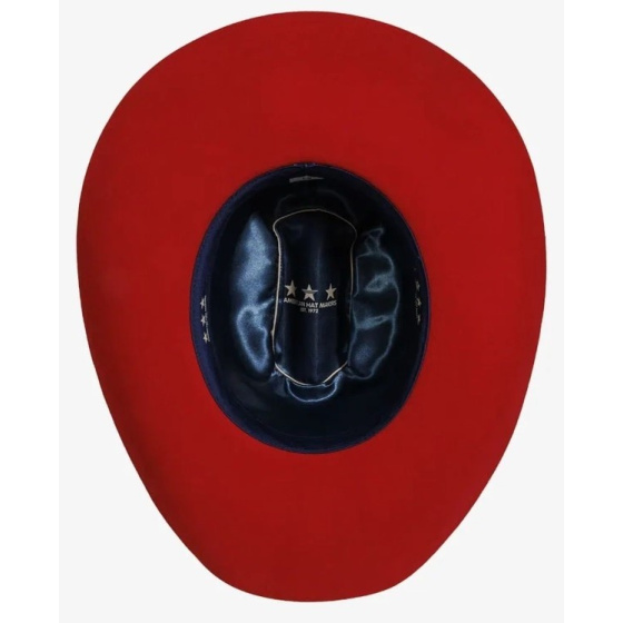 Red Wool Felt Western Cattleman Hat - American Hat Makers