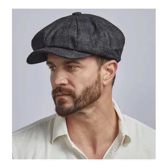 Argo Newsboy Anthracite Wool Cap - American Hat