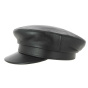 Leather sailor cap