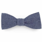 Dark Raw Denim Blue Bow Tie - Le Coq En Pap