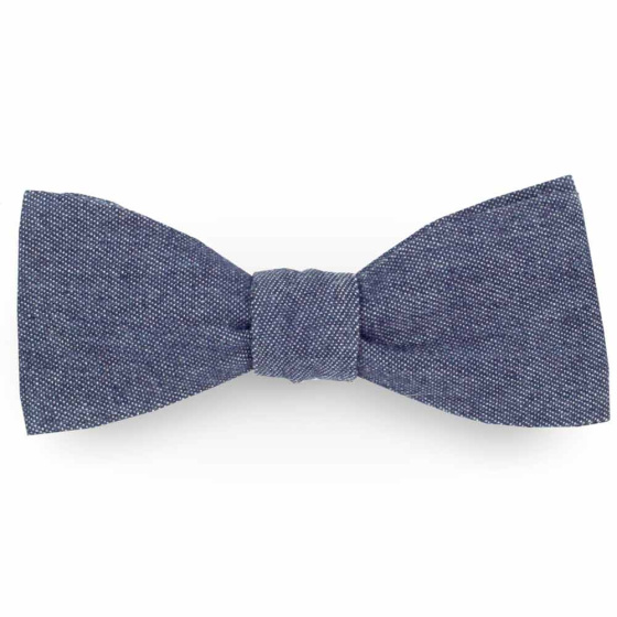 Nœud Papillon Bleu Denim jean brut foncé  - Le Coq En Pap