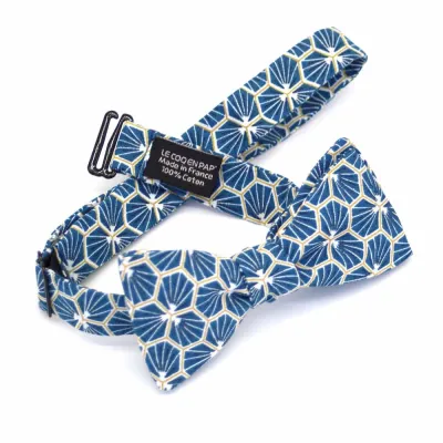 Teal Linen Bow Tie - Le Coq En Pap Reference: 17707| Chapellerie Traclet