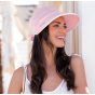 Inez Linen Large Visor Cap - Traclet