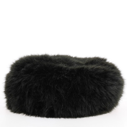 Black fur hat